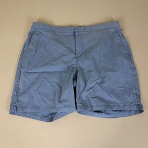 Old Navy Slim Built-In Flex Shorts Men's Size XXL Tall Blue w/ Zipper Pockets